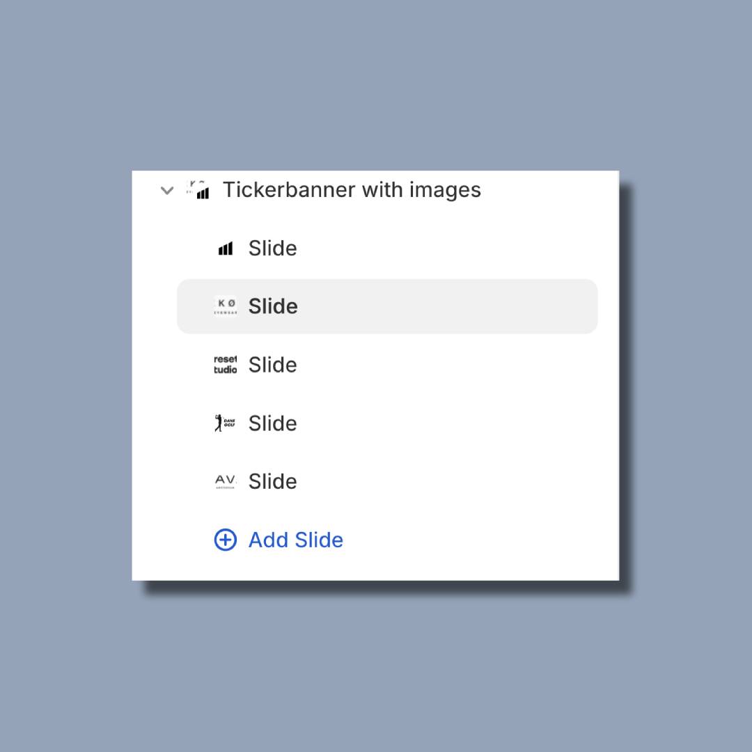 Image ticker banner